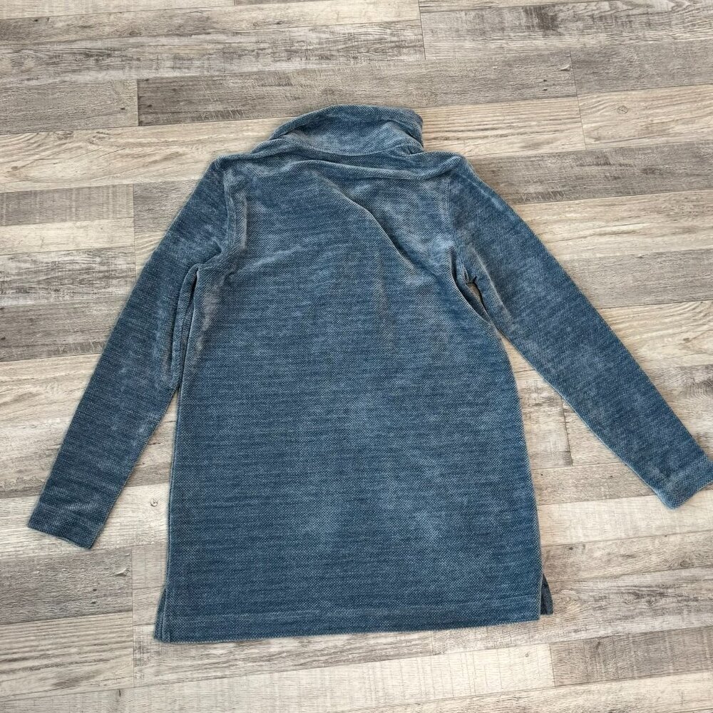 Soft Surroundings St. Germain blue chenille sweater tunic womens size small M13 - Picture 8 of 8